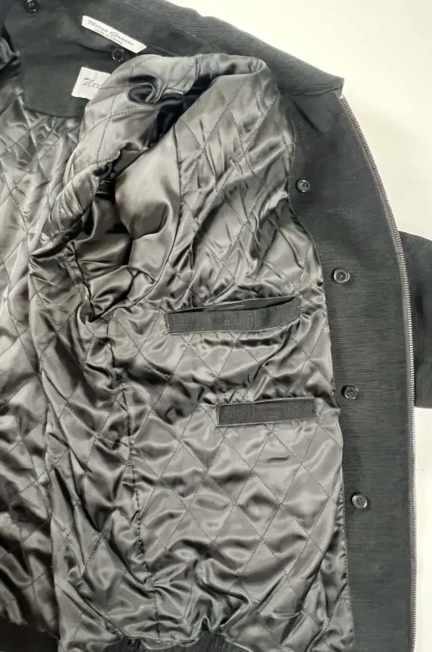 Marco Grossi New York Black Zip Up Jacket Size M
